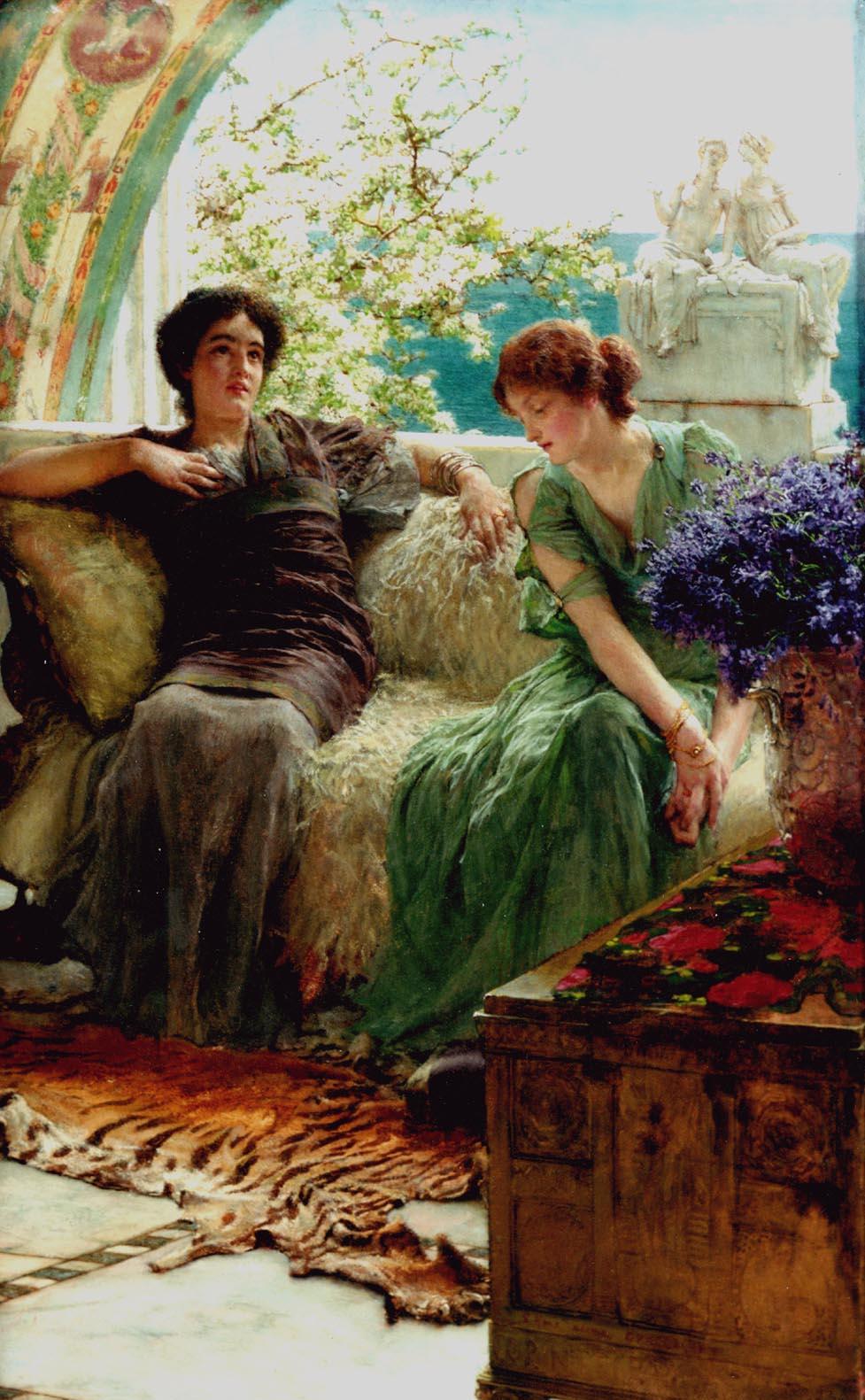 Sir Lawrence Alma-Tadema Unwelcome Confidences